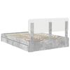 vidaXL Storage Bed Concrete Grey 150 x 200 cm Engineered Wood
