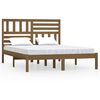 vidaXL Bed Frame without Mattress Honey Brown Solid Wood Pine 140x200 cm