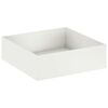 vidaXL Garden Planter White 100 x 100 x 30 cm Cold-rolled Steel