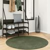 vidaXL Rug HUARTE Short Pile Soft and Washable Forest Green &Oslash; 120 cm