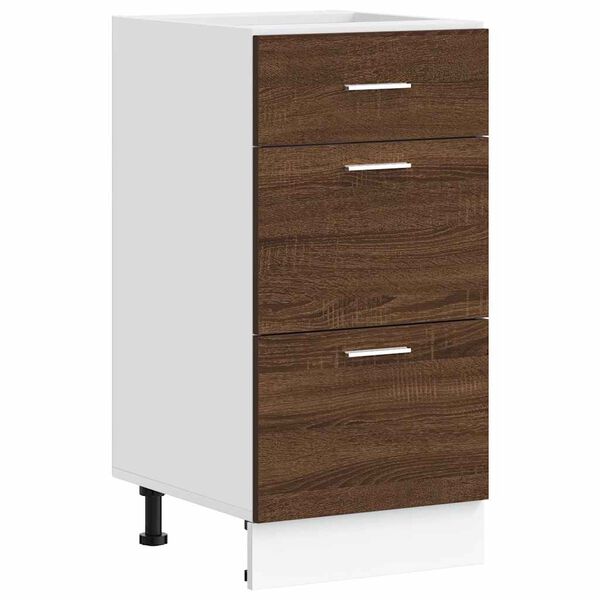 vidaXL Bottom Cabinet Lyon Brown Oak 40x46x81.5 cm Engineered Wood
