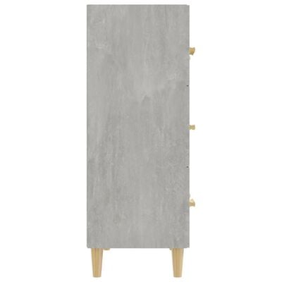 vidaXL Sideboard Concrete Grey 70x34x90 cm Engineered Wood