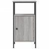 vidaXL Bedside Cabinets 2 pcs Grey Sonoma 41x31x80 cm Engineered Wood