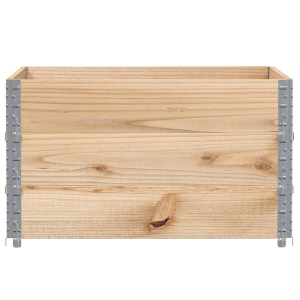 vidaXL Pallet Collars 3 pcs 100x100 cm Solid Wood Pine