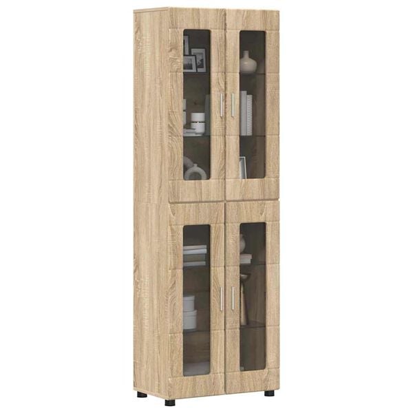 vidaXL Highboard FLORIN Sonoma Oak 60 x 35 x 182 cm Engineered Wood