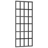 vidaXL Sliding Door with Hardware Set Black 76x205 cm ESG Glass
