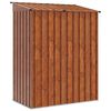 vidaXL Garden Sheds Brown 137 x 81 x 180 cm Metal