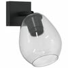 vidaXL Ceiling Spotlight Black 13 x 13 x 26 cm Glass and Metal