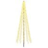 vidaXL LED Christmas Tree 385 cm 2460 LEDs Warm White Steel Black