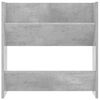 vidaXL Wall Shoe Cabinets 2 pcs Concrete Grey 60x18x60 cm Engineered Wood
