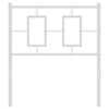vidaXL Metal Replace Headboard White 80 cm