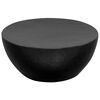 vidaXL Coffee Table Hammered Aluminium 70x30 cm Black
