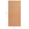 vidaXL Runner Rug BCF Beige 80x150 cm