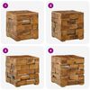 vidaXL Storage Stool Brown 40 x 40 x 45 cm Solid Teak Wood