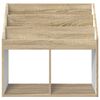 vidaXL Kids Bookshelf Sonoma Oak 72.5 x 29.5 x 69 cm Engineered Wood