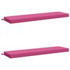 vidaXL Bench Cushions SOEST 2 pcs 100% Polyester Pink 140 x 40 x 8 cm
