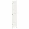 vidaXL Room Divider&nbsp;4 Panels White Solid Wood Paulownia