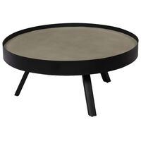 vidaXL Coffee Table Concrete Top 74x32 cm