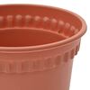 vidaXL Plant Pots 6 pcs Brick Red &Oslash; 17 x 14 cm Plastic