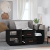 vidaXL Coffee Table Black 100x50x41 cm Solid Wood Pine