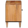 vidaXL TV Cabinet with Door Natural 80 x 31.5 x 46 cm Solid Mango Wood