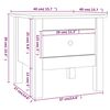 vidaXL Side Tables 2 pcs Honey Brown 40x40x39 cm Solid Wood Pine