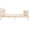 vidaXL Bed Frame without Mattress Small Double Solid Wood