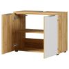 Germania Wash Basin Cabinet GW-Avino 34x70x58 cm White and Navarra-oak