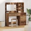 vidaXL Dressing Table Brown 78.5 x 41 x 135 cm Engineered wood