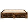 vidaXL Bed Frame without Mattress Smoked Oak 150x200 cm King Size Engineered Wood