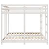 vidaXL Triple Bunk Bed Frame White 160 x 200 cm Solid Pine Wood