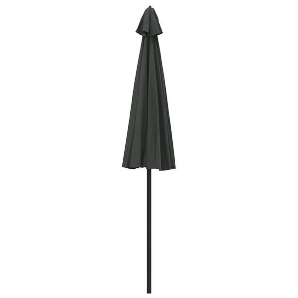 vidaXL Garden Parasol with Aluminium Pole 270 cm Anthracite