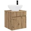 vidaXL Wall-mounted Sink Vanity Artisan Oak 49 x 44.5 x 66.5 cm