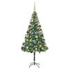 vidaXL Artificial Christmas Tree with Stand Green 180 cm PVC and Steel