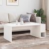 vidaXL Coffee Table White 101.5 x 50 x 37 cm Engineered Wood