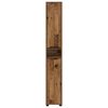 vidaXL Bathroom Cabinet Old Wood 30.5 x 30 x 195 cm Engineered Wood