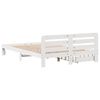 vidaXL Bed Frame without Mattress White 160x200 cm Solid Wood Pine