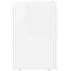vidaXL Bedside Table High Gloss White 40 x 35 x 50 cm Engineered Wood