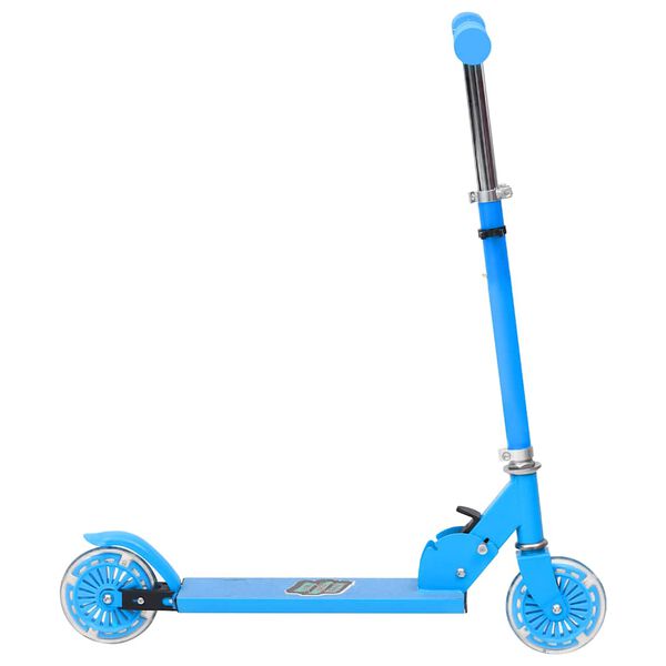 vidaXL 2-Wheel Children Scooter with Adjustable Aluminium Handlebar Blue