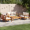 vidaXL 5 Piece Garden Sofa Set with Cushions Solid Wood Acacia