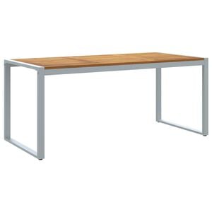 vidaXL Garden Table with U-shaped Legs 180x90x75 cm Solid Wood Acacia
