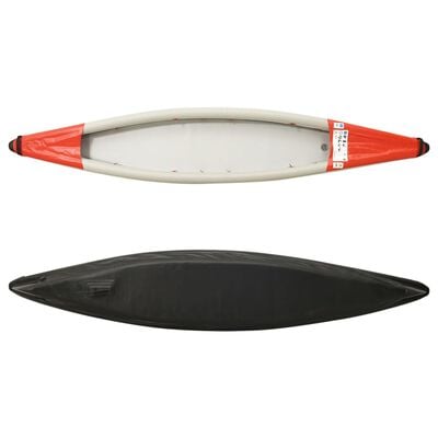 vidaXL Inflatable Kayak Red 375x72x31 cm Polyester