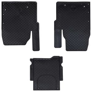 vidaXL Car Mat 3 pcs Black suitable for TRANSIT CUSTOM 2023- Rubber