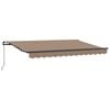 vidaXL Retractable Awning Taupe 2.5 x 2 m Fabric