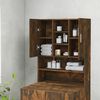 vidaXL Washing Machine Cabinet Smoked Oak 70.5x25.5x90 cm