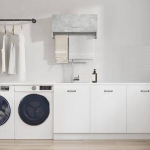 vidaXL Wardrobe Concrete Grey 70x32,5x35 cm Engineered Wood
