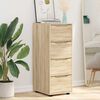 vidaXL Storage Cabinet Sonoma Oak 40 x 48 x 105 cm Engineered Wood