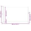 vidaXL Patio Retractable Side Awning 170x300 cm Grey