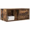 vidaXL TV Cabinet Smoked Oak 60x31x25.5 cm Engineered Wood