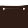 vidaXL Balcony Screen Brown 140x240 cm Oxford Fabric